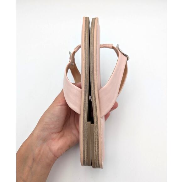 DV by Dolce Vita Jespar Slide Sandal Women's Pink Shiny Size US7 EU37.5 - Picture 9 of 11